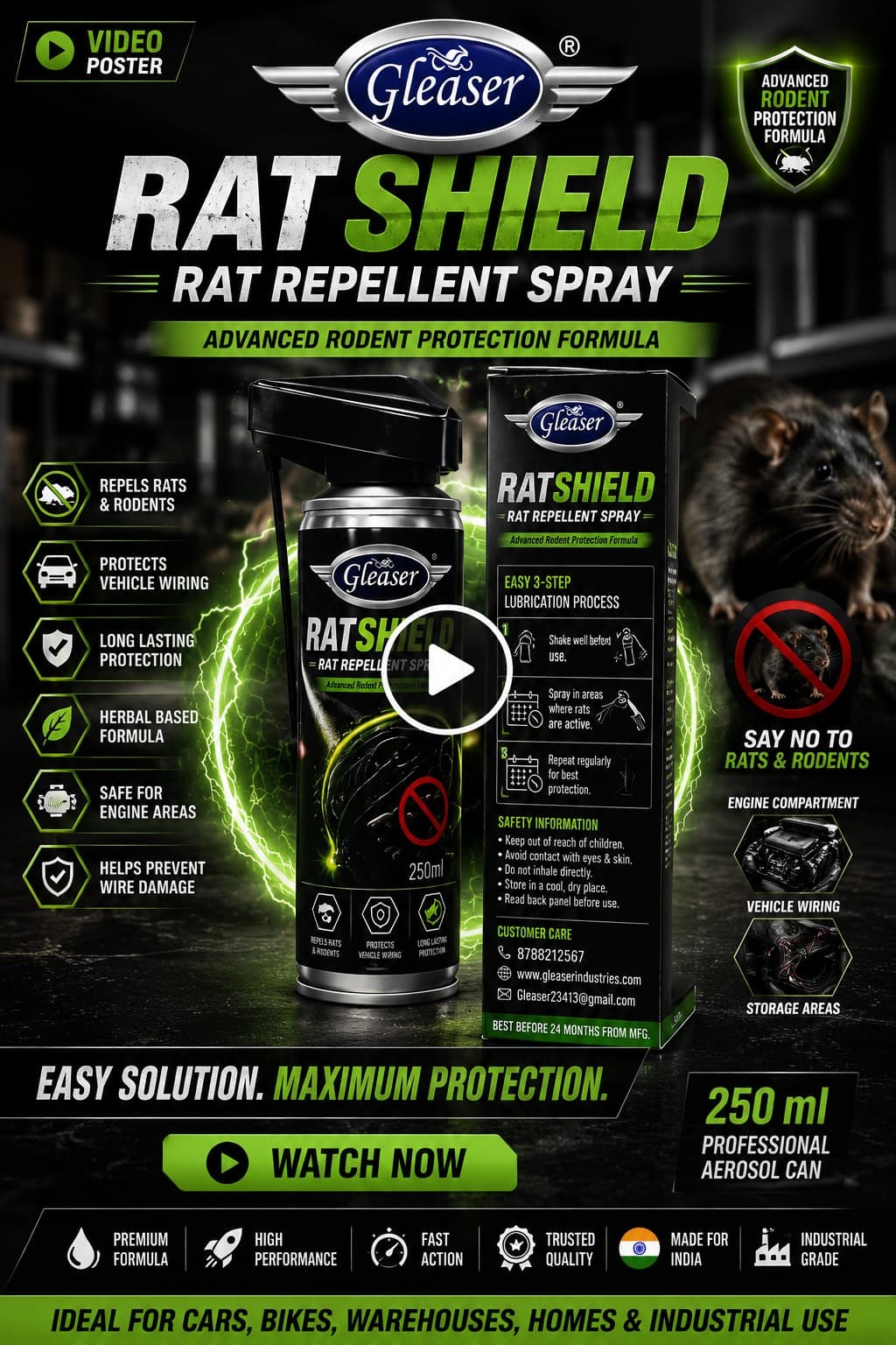 Gleaser RatShield Rat Repellent Spray